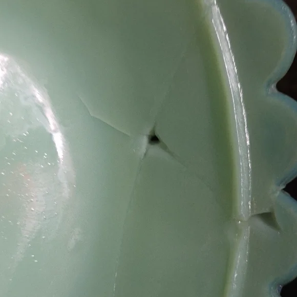 Mint Green Hen on Nest Dish Jadeit - Picture 3 of 15